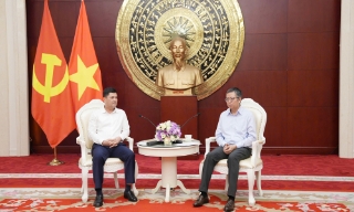 Bí thư Tỉnh ủy Bắc Ninh Nguyễn Hồng Thái làm việc với Đại sứ quán Việt Nam tại Trung Quốc
