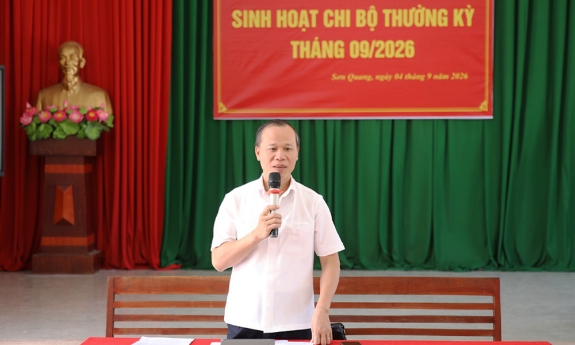 Bắc Ninh: Phó Chủ tịch Thường trực UBND tỉnh Mai Sơn dự sinh hoạt Chi bộ Tổ dân phố Sơn Quang