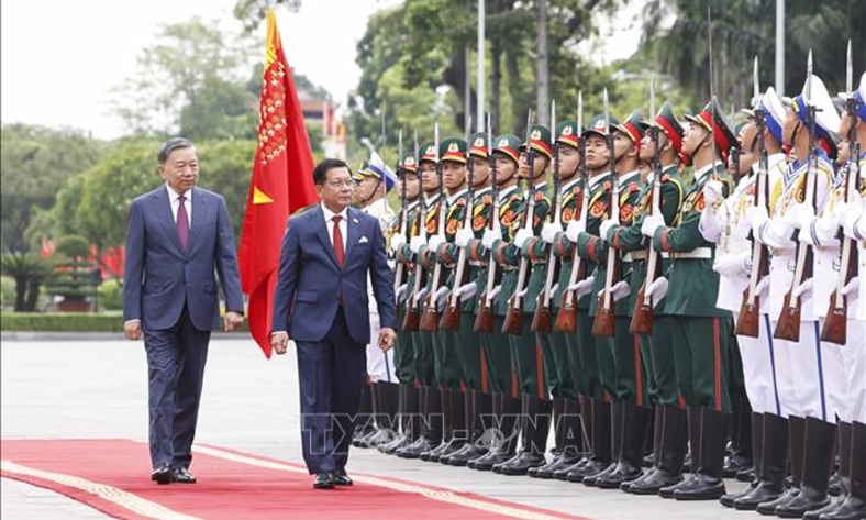  Tổng Bí thư, Chủ tịch nước Tô Lâm chủ trì Lễ đón chính thức Tổng thống Myanmar