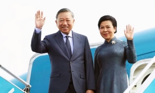 Tổng Bí thư, Chủ tịch nước Tô Lâm cùng Phu nhân lên đường thăm cấp Nhà nước tới Nga, thăm chính thức Pháp và dự Hội nghị Thượng đỉnh Không gian vũ trụ