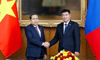 Chủ tịch Quốc hội Trần Thanh Mẫn hội đàm với Chủ tịch Quốc hội Mông Cổ