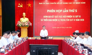 Thường trực Ban Bí thư Trần Cẩm Tú chủ trì Phiên họp Ban Chỉ đạo chuyển đổi số trong các cơ quan Đảng