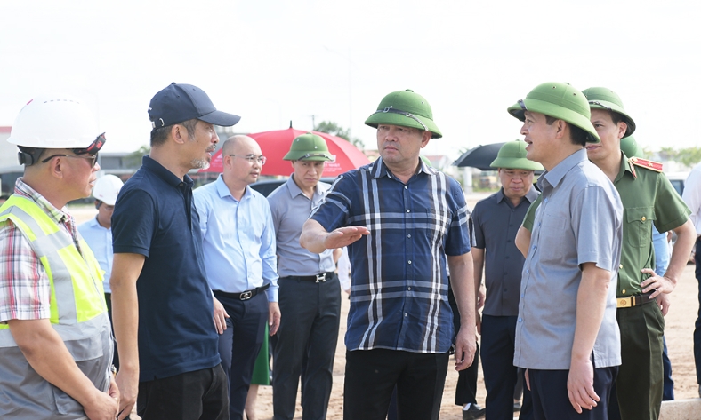  Bắc Ninh: Bí thư Thành ủy Nguyễn Hồng Thái kiểm tra tiến độ các khu tái định cư sân bay Gia Bình