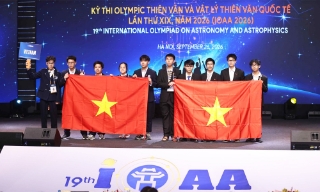 Việt Nam giành 6 Huy chương Vàng Olympic Thiên văn và Vật lý thiên văn quốc tế