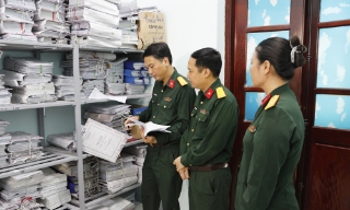 Bộ Quốc phòng kiểm tra, hướng dẫn số hóa hồ sơ tại Bộ Chỉ huy quân sự thành phố Bắc Ninh