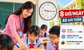 Đề xuất giáo viên có thể làm việc 8 giờ mỗi ngày tại trường