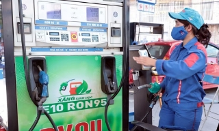 Giá xăng dầu đồng loạt tăng, xăng E10 có giá mới 25.734 đồng mỗi lít