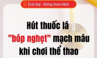 Hút thuốc lá làm "bóp nghẹt" mạch máu khi chơi thể thao