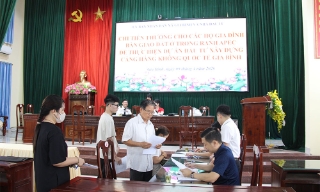 149 hộ được chi tiền thưởng khi bàn giao sớm đất ở để thực hiện dự án Cảng hàng không quốc tế Gia Bình