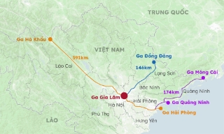 Ba tuyến đường sắt tốc độ cao kết nối với Trung Quốc