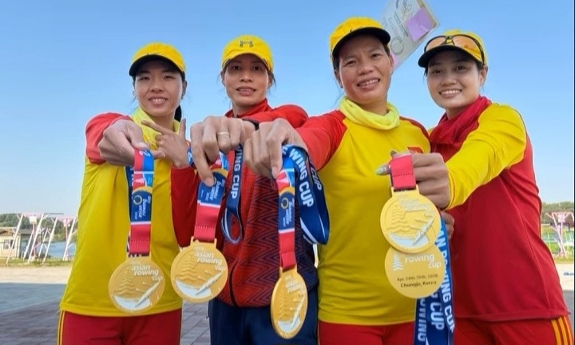 Rowing Việt Nam gây ấn tượng mạnh ở Cúp châu Á 2026