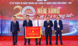 Công ty Nhiệt điện Sơn Động - TKV kỷ niệm 20 năm thành lập, đón nhận Cờ thi đua của UBND tỉnh Bắc Ninh
