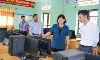 Bắc Ninh: Khảo sát trường đạt chuẩn quốc gia tại xã Lạng Giang