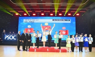 Hai vận động viên Việt Nam giành 7 Huy chương Vàng tại DanceSport Festival 2026