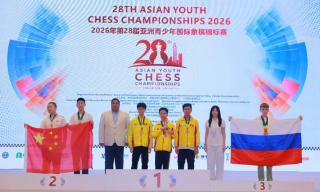Cờ vua Việt Nam bội thu huy chương tại giải vô địch trẻ châu Á 2026