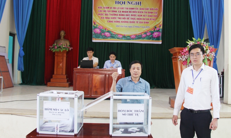   Bắc Ninh: Phường Lương Tài bốc thăm đất tái định cư cho 340 hộ dân phục vụ dự án sân bay Gia Bình