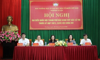 Đoàn đại biểu Quốc hội thành phố Bắc Ninh tiếp xúc cử tri phường Tự Lạn