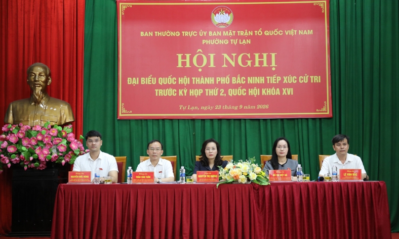  Đoàn đại biểu Quốc hội thành phố Bắc Ninh tiếp xúc cử tri phường Tự Lạn