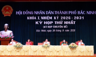 Kỳ họp thứ Nhất HĐND thành phố Bắc Ninh: Thông qua 5 nghị quyết quan trọng.