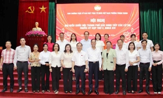 Đoàn đại biểu Quốc hội thành phố Bắc Ninh tiếp xúc cử tri phường Thuận Thành