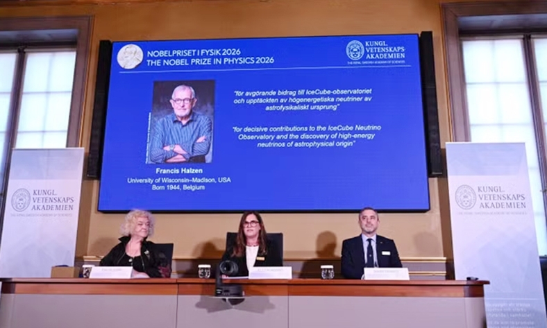 Giải Nobel Vật lý 2026 vinh danh nhà khoa học người Bỉ Francis Halzen