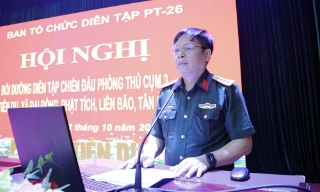 Bắc Ninh bồi dưỡng diễn tập chiến đấu phòng thủ cụm số 3