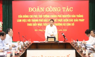Phó Thủ tướng Chính phủ Nguyễn Văn Thắng làm việc tại Bắc Ninh về thực hiện các giải pháp thúc đẩy mục tiêu tăng trưởng hai con số