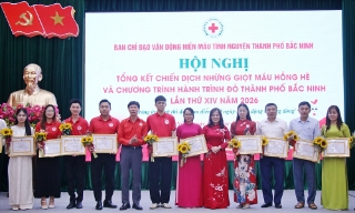Bắc Ninh tiếp nhận hơn 15.000 đơn vị máu trong chiến dịch hè và Hành trình đỏ 2026