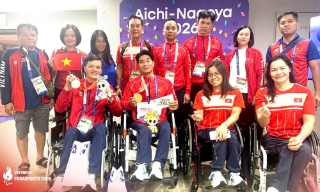 Bộ trưởng Lâm Thị Phương Thanh chúc mừng và thưởng nóng Đoàn Thể thao người khuyết tật Việt Nam tại Asian Para Games 2026