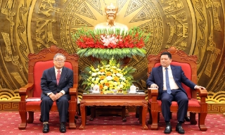 Bí thư Thành ủy Bắc Ninh Nguyễn Hồng Thái tiếp xã giao đoàn công tác Tập đoàn Y tế Seishokai (Nhật Bản)