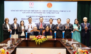 Thành phố Bắc Ninh và Tập đoàn Y tế Seishokai (Nhật Bản) ký biên bản ghi nhớ hợp tác lĩnh vực y tế