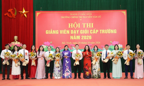 Bắc Ninh: Trường Chính trị Nguyễn Văn Cừ tổ chức hội thi Giảng viên dạy giỏi