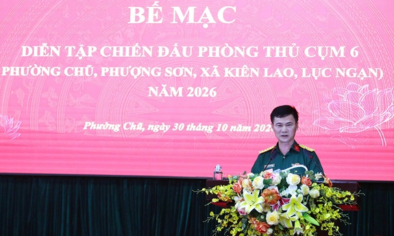 Bắc Ninh: Cụm 6 hoàn thành xuất sắc nhiệm vụ diễn tập chiến đấu phòng thủ