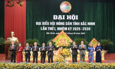  Khai mạc Đại hội đại biểu Hội Nông dân tỉnh Bắc Ninh lần thứ I, nhiệm kỳ 2025-2030