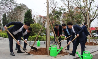 Phó Chủ tịch HĐND tỉnh Nguyễn Anh Tuấn dự Tết trồng cây tại phường Phù Khê.