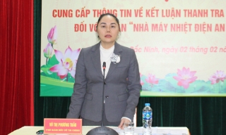 Bắc Ninh: Tập trung xử lý tồn tại ở dự án Nhà máy nhiệt điện An Khánh - Bắc Giang theo Kết luận của Thanh tra Chính phủ