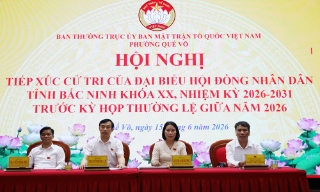 Đại biểu HĐND tỉnh Bắc Ninh tiếp xúc cử tri phường Quế Võ