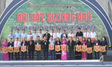  Khai mạc Hội hát Sloong hao và Phiên chợ Xuân vùng cao xã Tân Sơn năm 2026