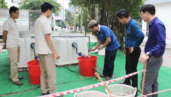 Thử nghiệm công nghệ xử lý nước thải NAO tại phường Bắc Giang