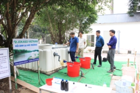 Triển khai hệ thống xử lý nước thải tại hồ điều hoà Cung Nhượng 2