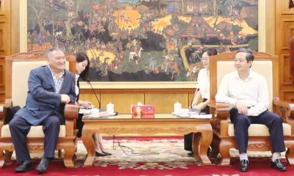 Chủ tịch UBND tỉnh Phạm Hoàng Sơn tiếp và làm việc với lãnh đạo Công ty Trách nhiệm hữu hạn Phát triển Nhà đất Shun - Far