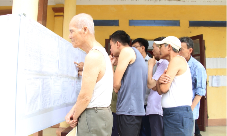  Niêm yết dự thảo phương án bồi thường, hỗ trợ, tái định cư đối với phần diện tích đất ở của 80 hộ dân thôn Tử Nê