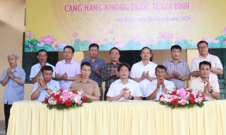 Thôn Mỹ Thôn hoàn thành bàn giao mặt bằng cho dự án sân bay Gia Bình