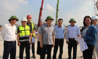 Chủ tịch UBND thành phố Bắc Ninh Phạm Hoàng Sơn kiểm tra tiến độ các dự án nhà ở xã hội