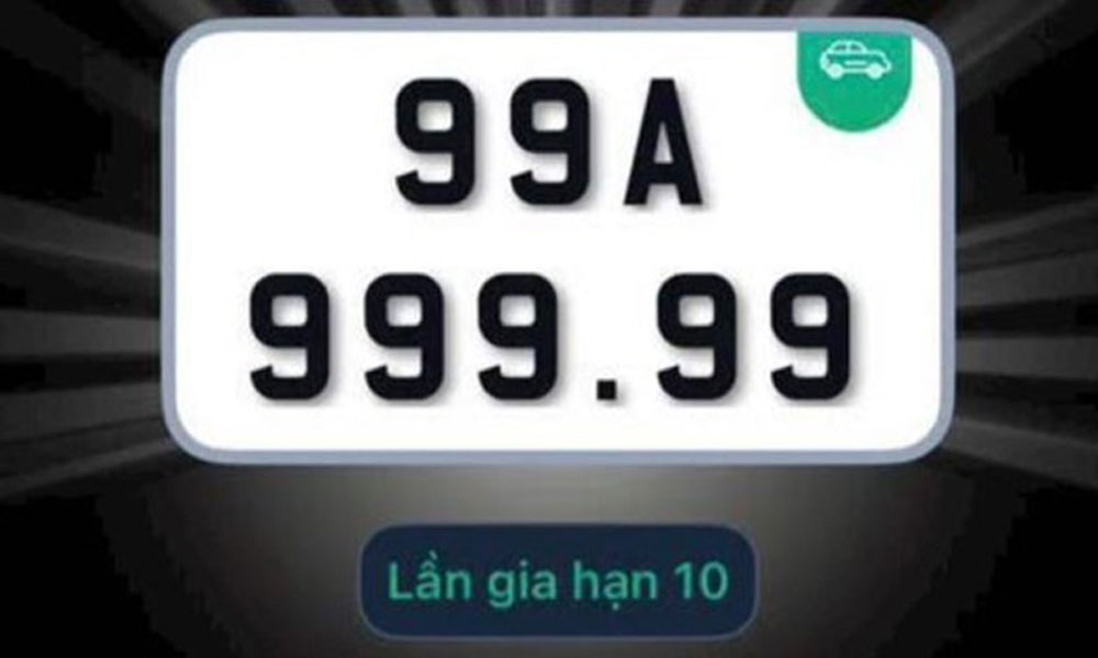  Biển số ôtô tỉnh Bắc Ninh siêu VIP 99A - 999.99 lập kỷ lục tới 21,8 tỷ đồng