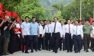 Tổng Bí thư Tô Lâm dự Ngày hội toàn dân bảo vệ an ninh Tổ quốc tại Tuyên Quang