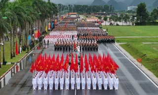 Tổng hợp luyện lực lượng diễu binh, diễu hành thực hiện nhiệm vụ A80