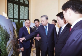 Tổng Bí thư Tô Lâm dự Lễ bàn giao công trình Tòa nhà Bắc Bộ Phủ