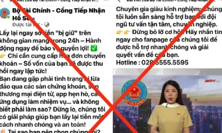 Facebook ‘Bộ Tài Chính – Cổng Tiếp nhận hồ sơ’ có tích xanh là giả mạo