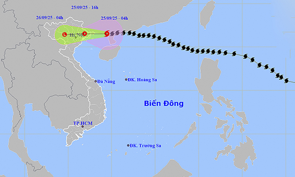   Bão số 9 tiến vào đất liền Bắc Bộ, gây mưa lớn diện rộng